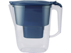 Set de filtrare a apei SILVERCREST®, cu carafă transparentă și filtru albastru.