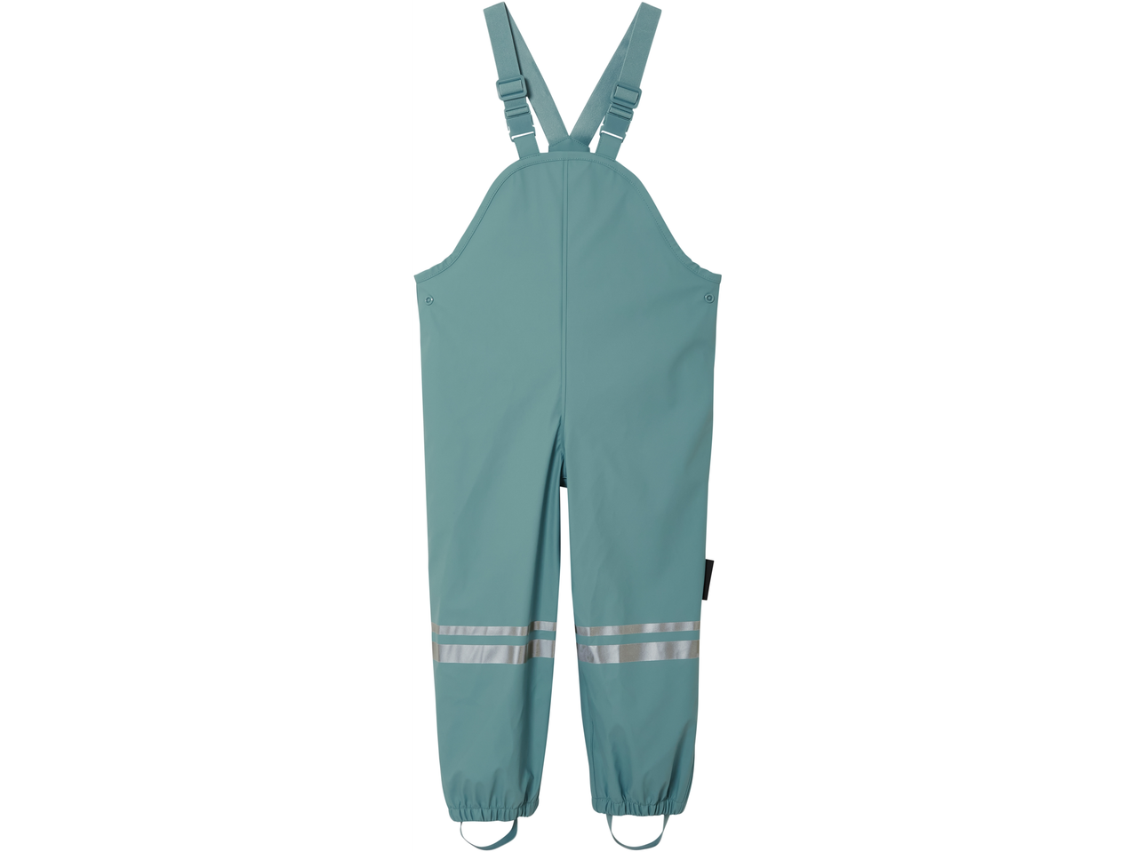 Lupilu® blue waterproof overalls with reflective stripes.