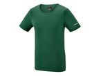 Maglietta verde Parkside con etichetta sul collo e logo sulla manica.