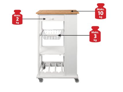 Virtuvinė spintelė su ratukais