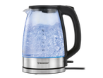 SILVERCREST® Colour Changing Glass Kettle with boiling water and blue light