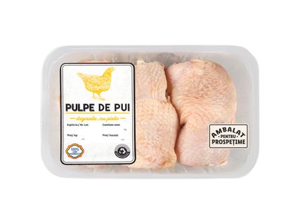 Pulpe de pui, dezosate, cu piele