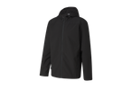 CRIVIT men's black thermal softshell jacket with a hood and zippered pockets.