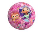 Gabby's Dollhouse themed party balloon with Gabby and a cat character.