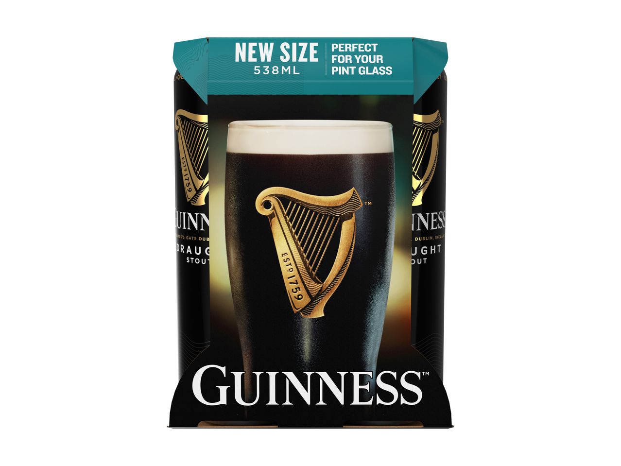 Go to full screen view: Guinness Draught Stout 4.1% - Image 1
