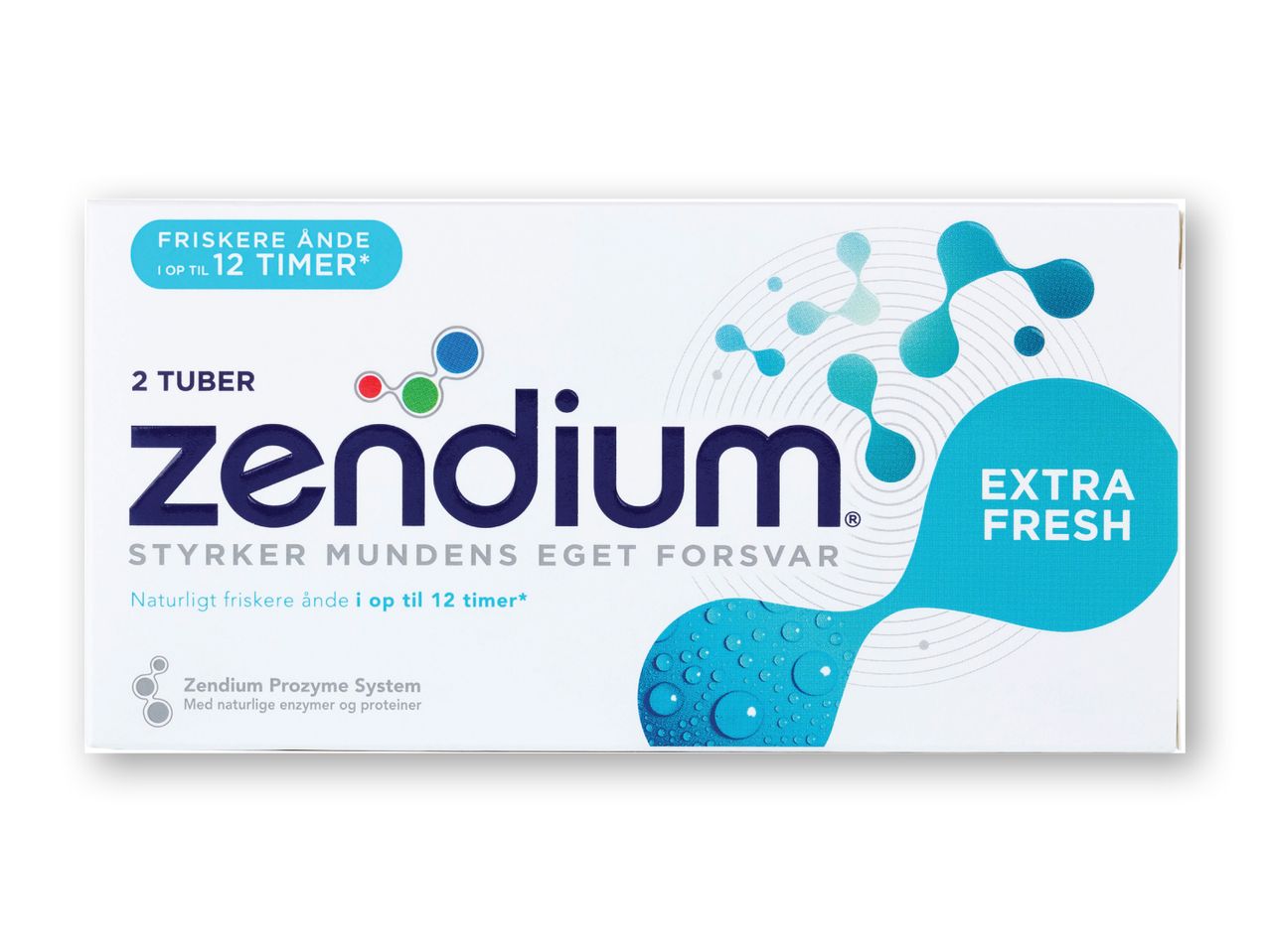 Zendium Extra Fresh mundskylletabletter i en æske.