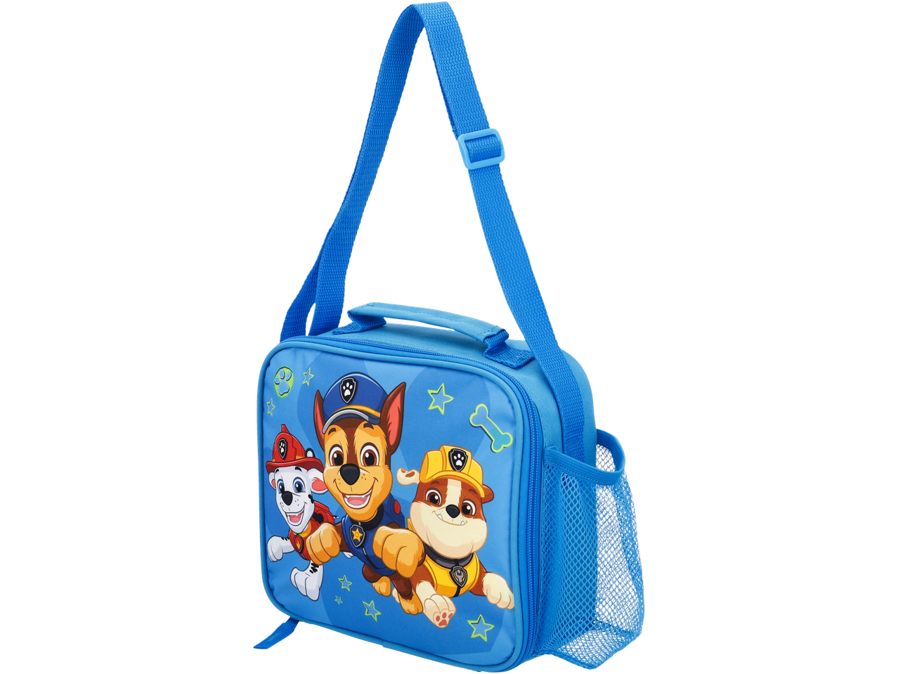 Paw Patrol lunch bag with shoulder strap.