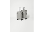 Two Esmara trolley suitcases in light grey, one larger and one smaller, standing upright.