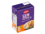 Milbona natas para culinária sem lactose (200 ml) com Nutri-Score D e sugestão de apresentação de massa.