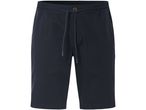 Navy blue men's drawstring shorts.