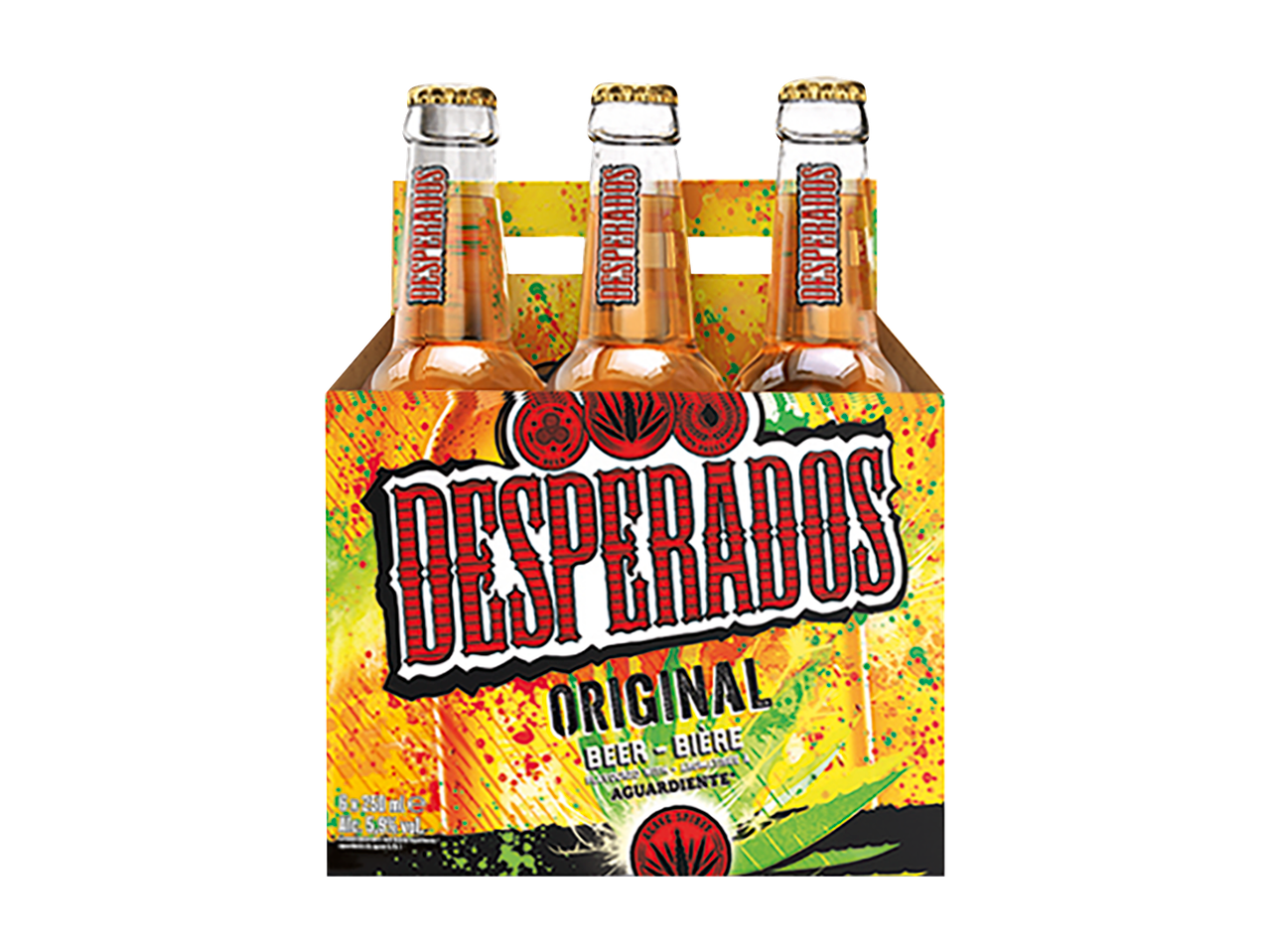 Bebida mista à base de cerveja Desperados Original, pack de 6 garrafas