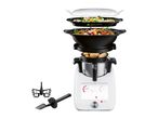 Monsieur Cuisine Smart food processor with steaming attachments and accessories.