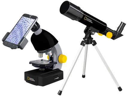 Teleskopo ir mikroskopo rinkinys