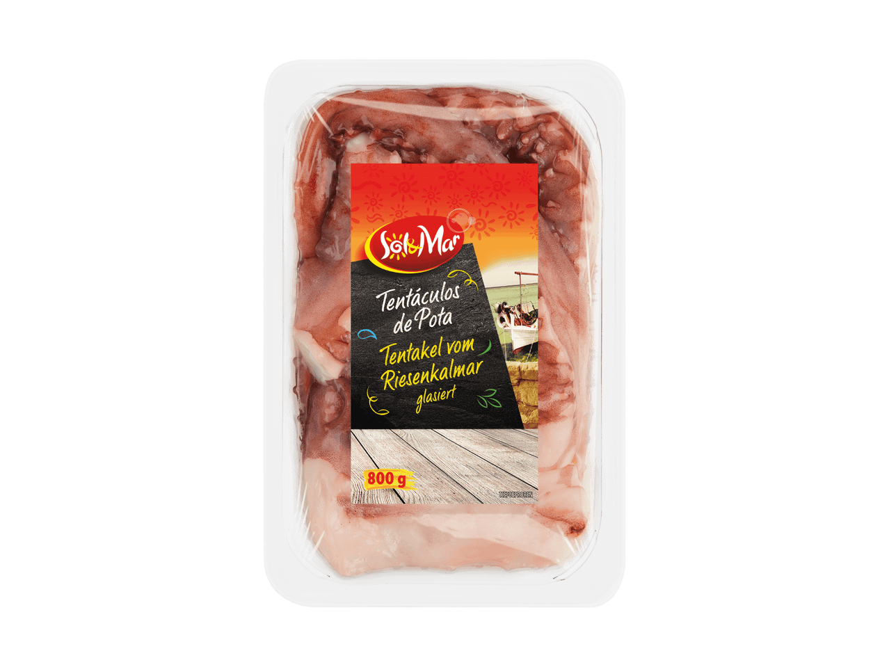 Sol y Mar glasierte Tintenfische, 800g.