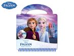 Frozen activity pad with Anna and Elsa, three glitter pens, and a 3+ age rating.