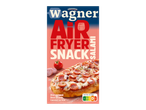 Verpakking voor een airfryer pizzasnack met salami, geschikt voor de oven, met Nutri-Score C.