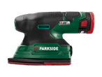 Șlefuitor cu acumulator PARKSIDE X 12 V Team, negru și verde, cu talpă de șlefuire roșie