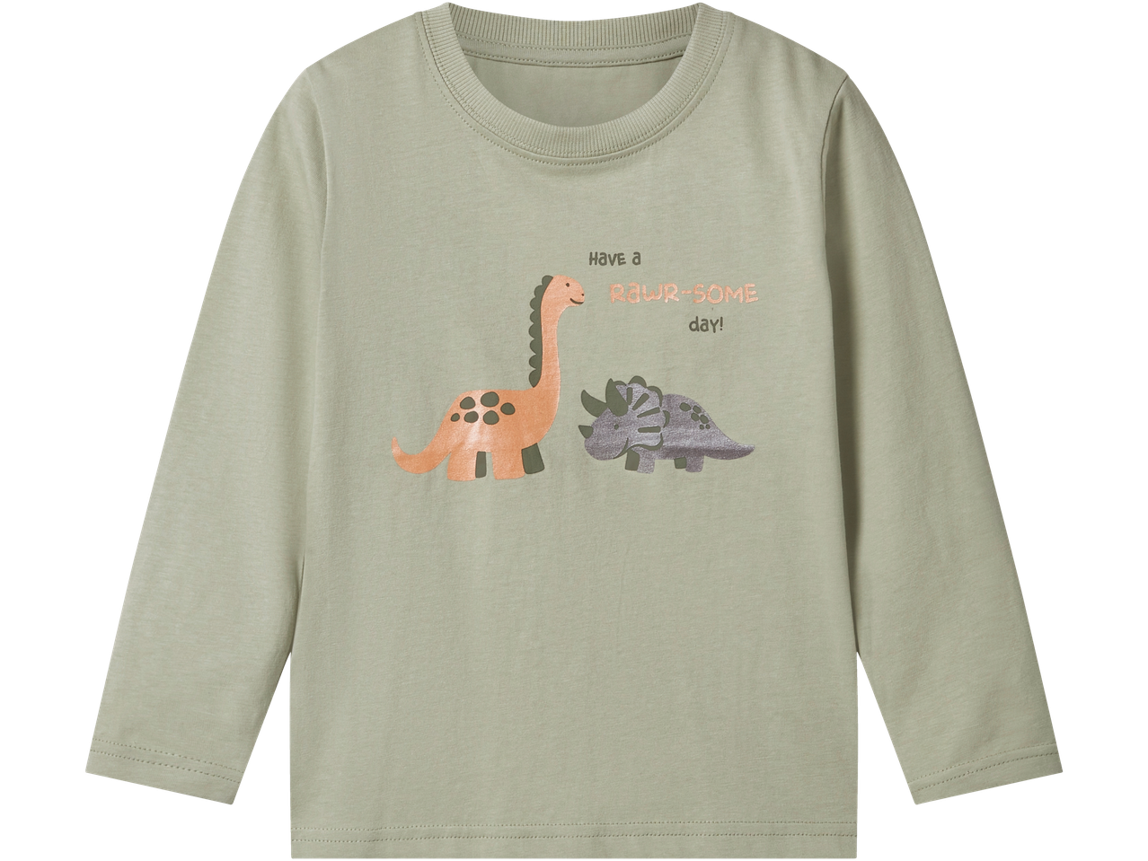 Lupilu dječja majica dugih rukava s otiskom dinosaura i natpisom