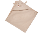 Lupilu® Baby Hooded Towel with a cute embroidered bear face.