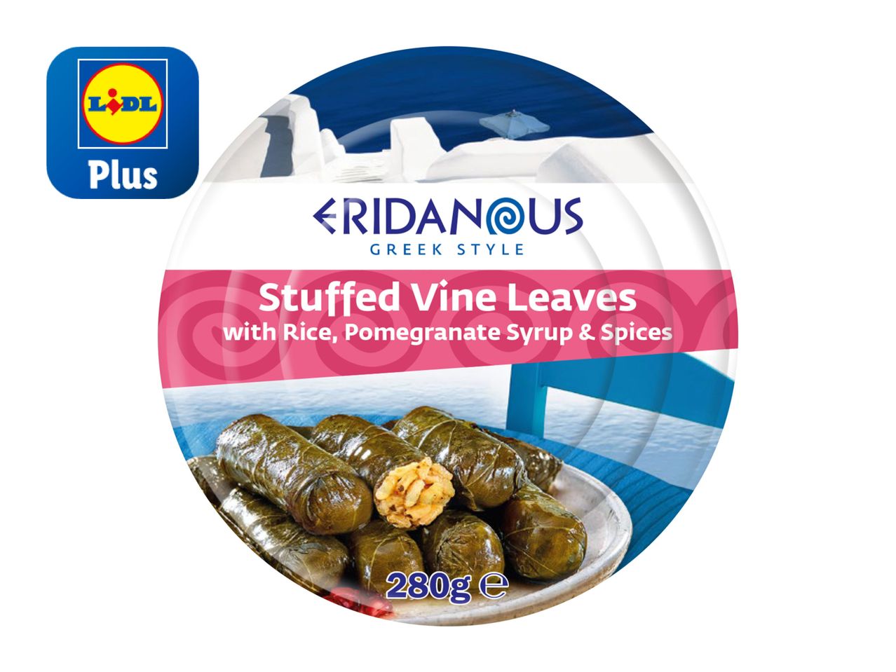 Eridanous Stuffed Vine Leaves with Rice, Pomegranate Syrup 
