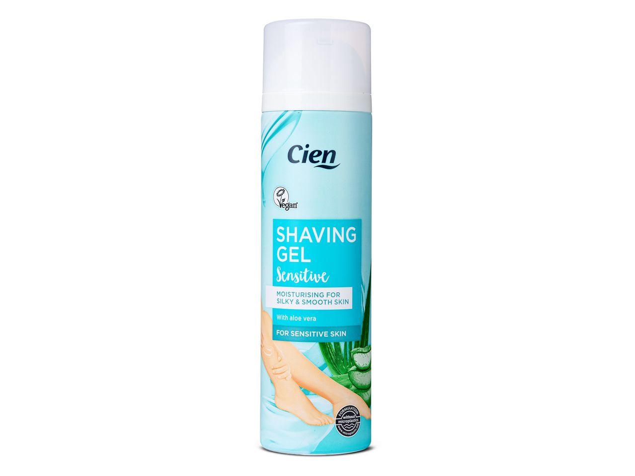 Cien Sensitive scheergel voor gevoelige huid, met aloë vera.