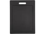 SILVERCREST® black chopping board with a handle and juice groove