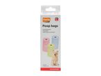 Karlie brand poop bags in pastel colors, 15 bags per roll.