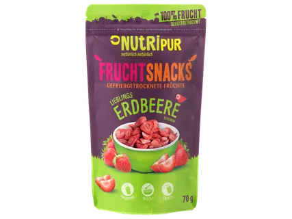 Nutripur Fruchtsnacks Erdbeere
