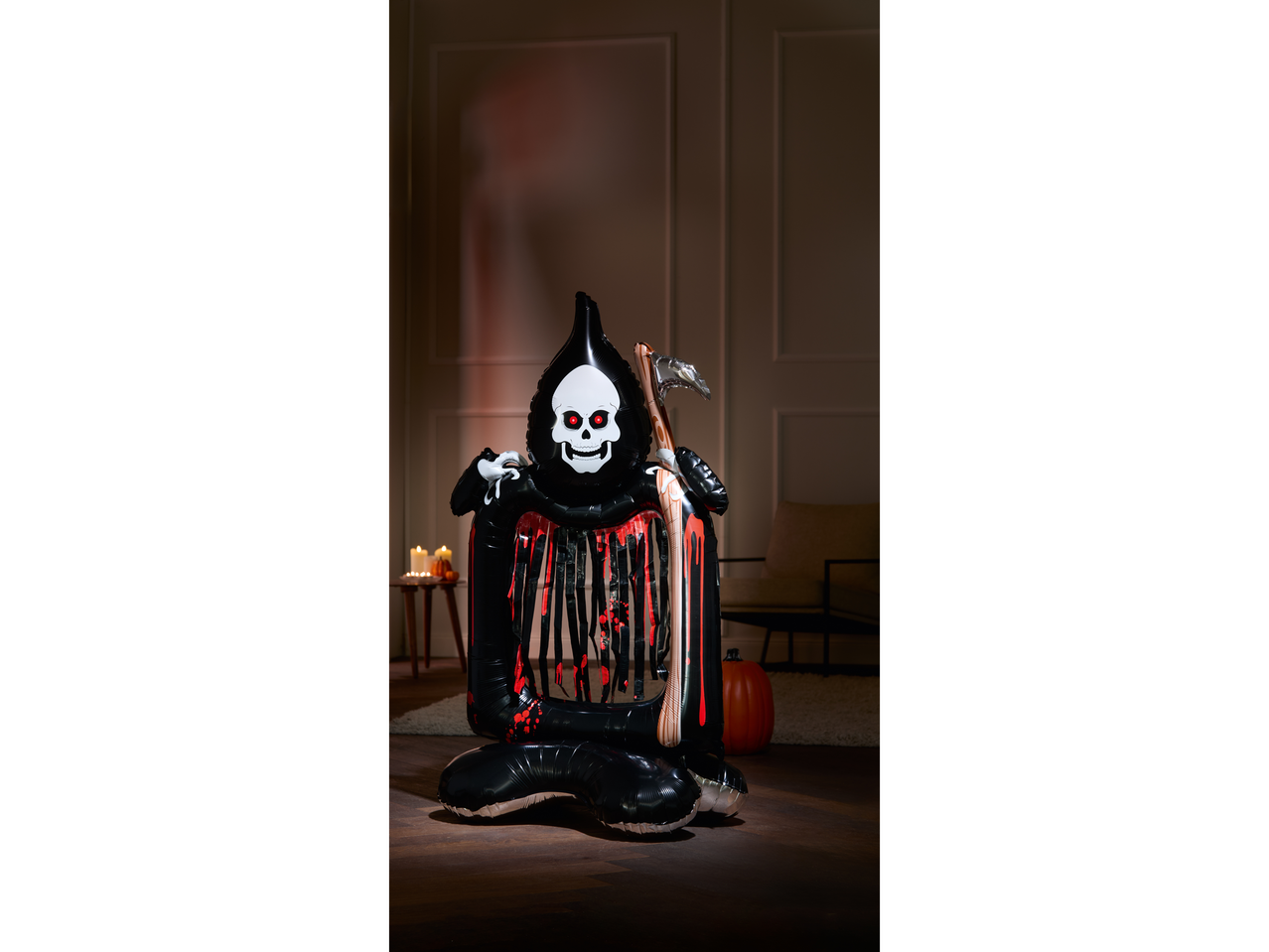 LIVARNO home Halloween Foil Balloon in the shape of a grim reaper
