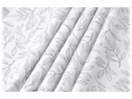 LIVARNO HOME flannel or renforcé bedding set with gray leaf pattern