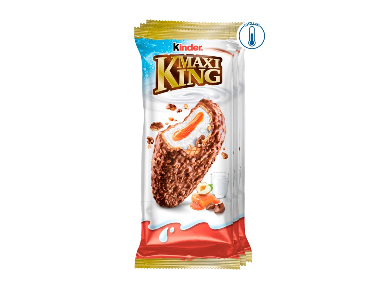 A Kinder Maxi King 3 Pack on a white background.