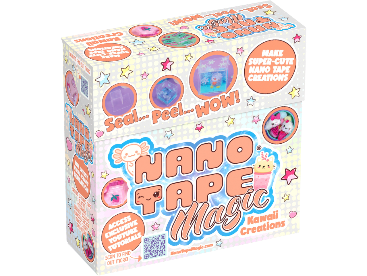 Nano Tape Magic Kawaii Creations kit with instructions and examples of cute crafts.