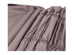 Close-up of gathered fabric with elasticated stitching