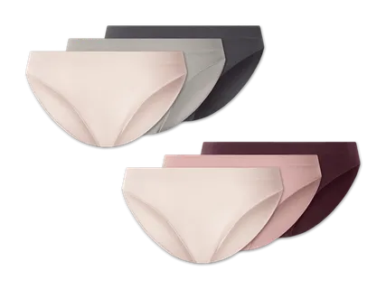 ESMARA Damen Gerippter Slip, 3 Stück