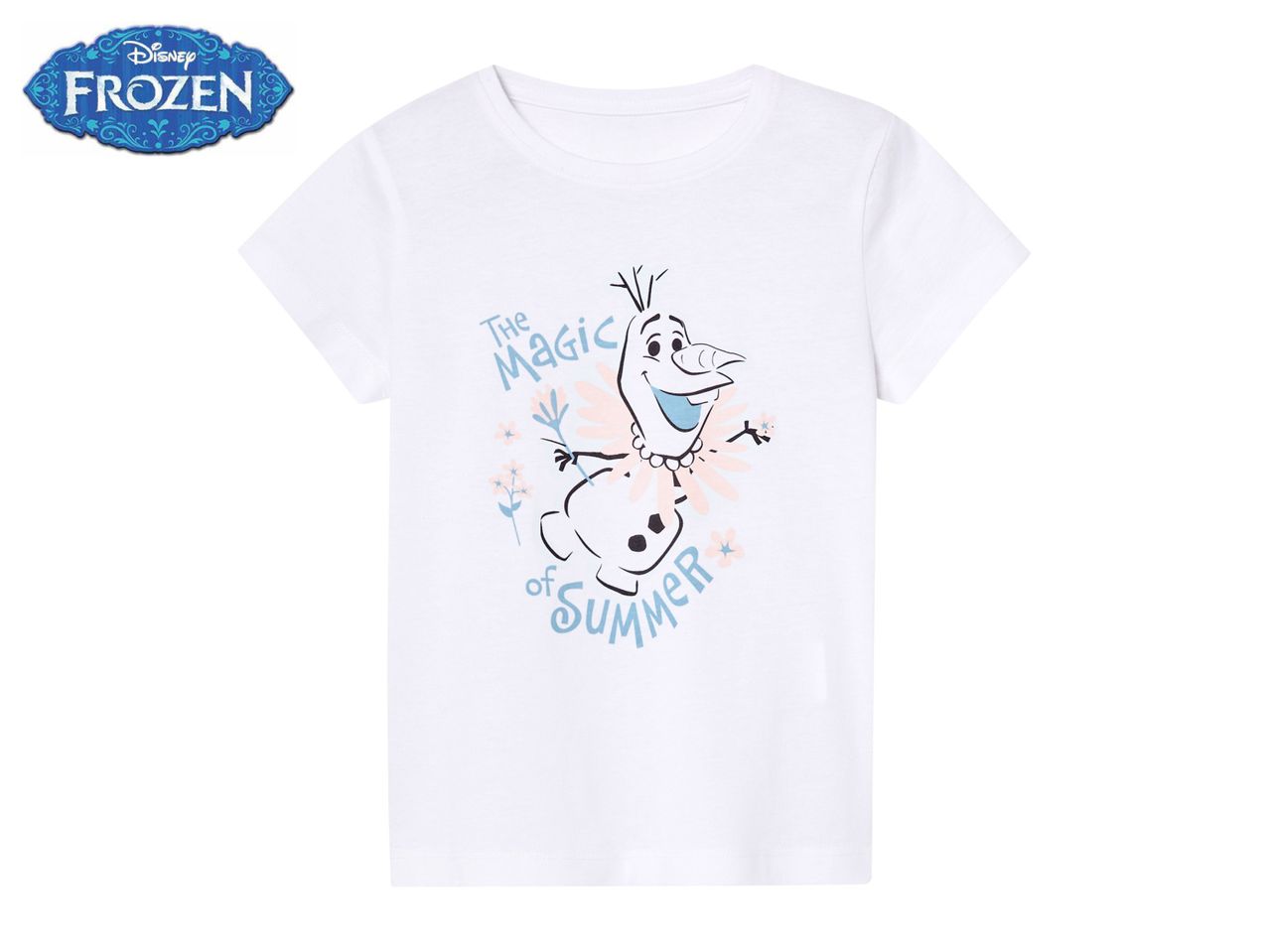 White Frozen Olaf t-shirt for kids.