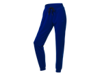 Blauwe CRIVIT joggingbroek met zwart trekkoord en discreet logo.