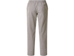 Pantaloni de in bej cu talie elastică și buzunar la spate.