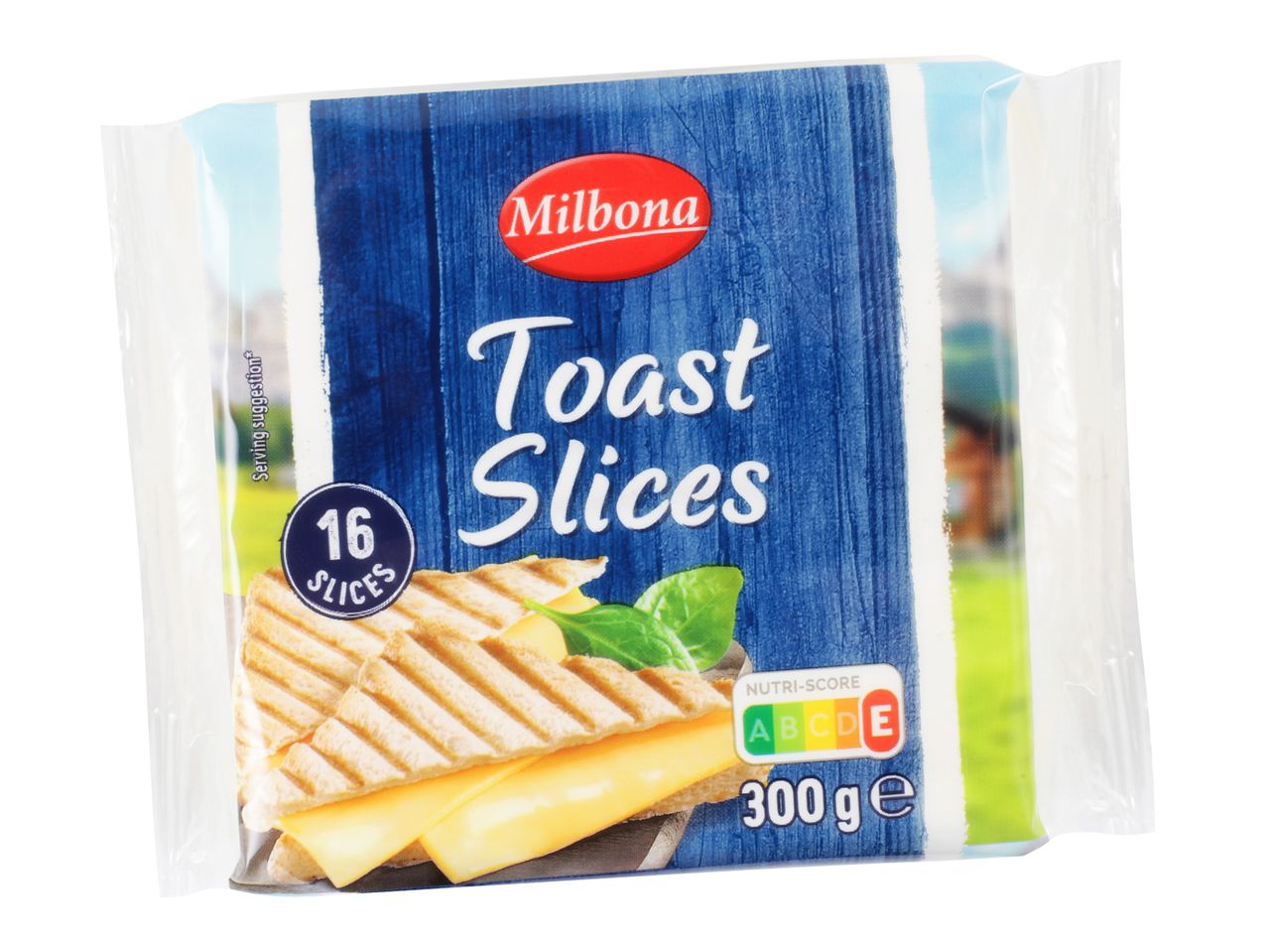 Paket Milbona Toast Slices sira, 300 g, 16 rezin.
