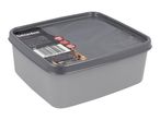 Grey freezer box with a transparent lid, showing capacity (650 ml) and freezer-safe temperature (-20°C).
