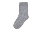 A single gray sock on a white background.