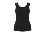 Black ribbed women's tank top
