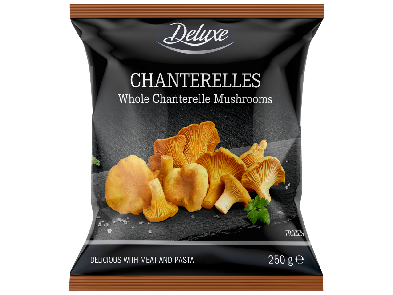 Iepakojums ar saldētām Deluxe gailenēm, 250g.