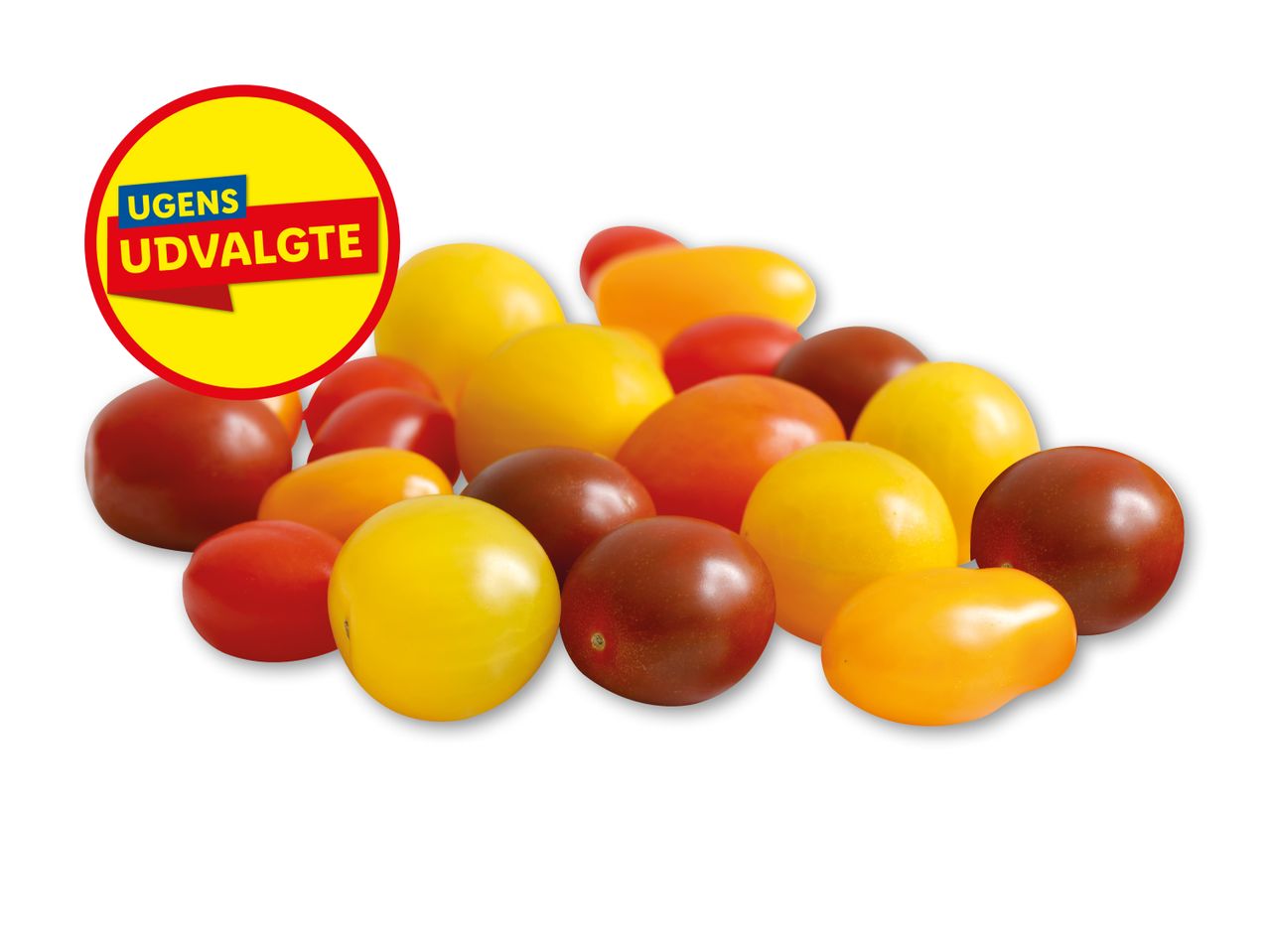Ugens udvalgte: En bunke farverige cherrytomater.