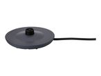 Dark gray electric kettle base with a black power cord extending to the right.