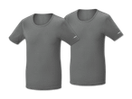 Zwei graue Parkside T-Shirts liegen übereinander.