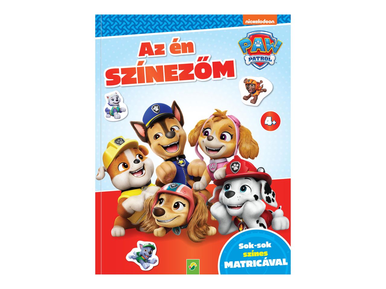 Paw Patrol színezőkönyv gyerekeknek.