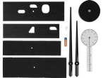 Kit de relógio de parede criativo Auriol® com números, ponteiros, mecanismo e bateria.