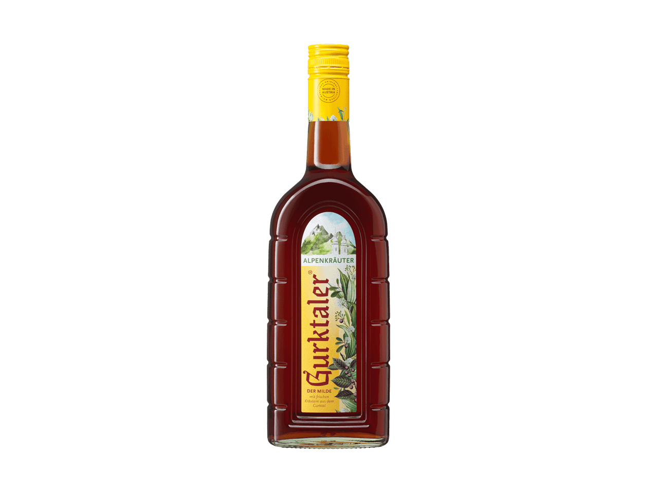Flasche Kräuterlikör.