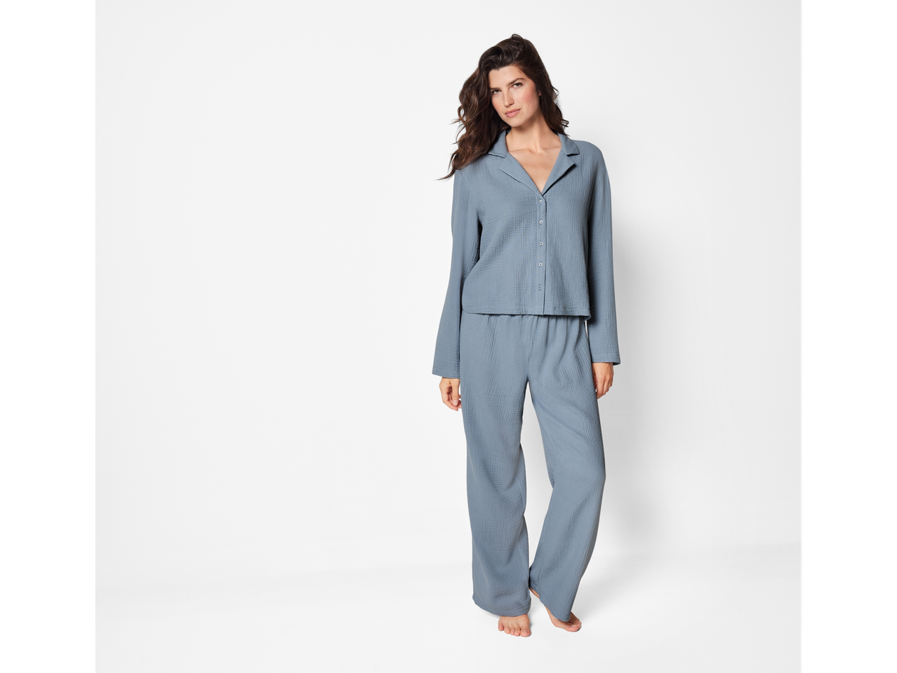Accesați vizualizarea pe ecran complet: Pijama din muselină, damă - Imagine 2