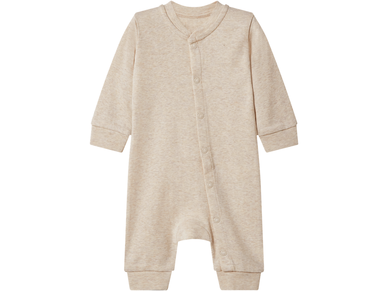 Lichtbeige babyslaappak met drukknopen
